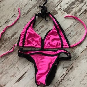 .Fitness Bikini HOT 💥💗Pink and black!